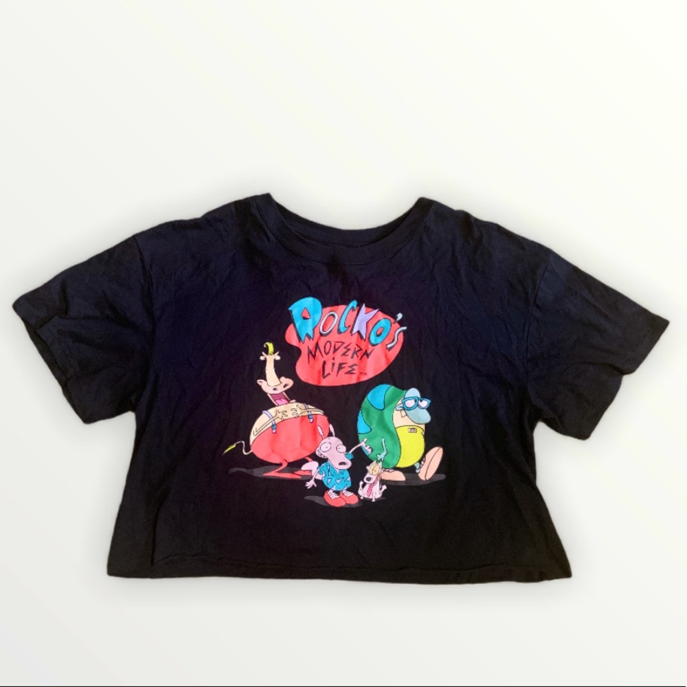 NICKELODEON 90’s ROCKOS MODERN LIFE CROPPED TSHIRT